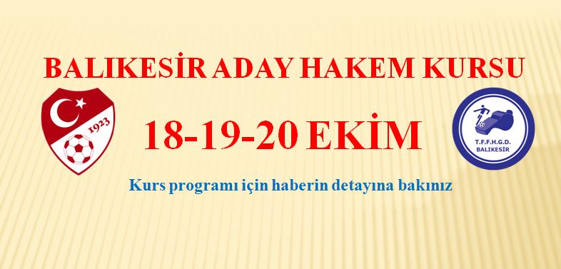 ADAY HAKEM KURS TARİHLERİ BELLİ OLDU