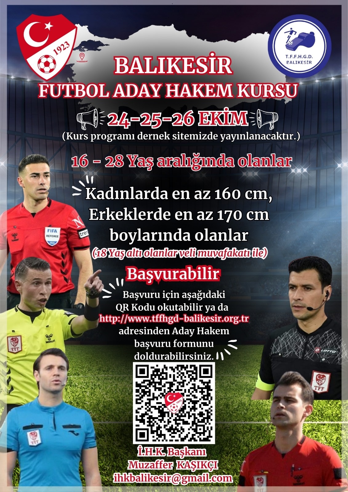 BALIKESİR FUTBOL ADAY HAKEM KURSU AÇILIYOR